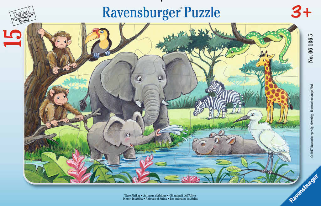 Kinderpuzzle Tiere Afrikas