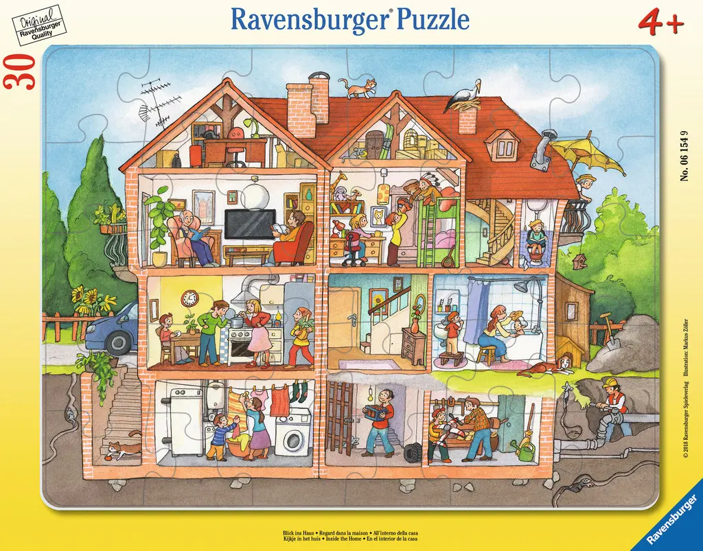 R Blick ins Haus Puzzle