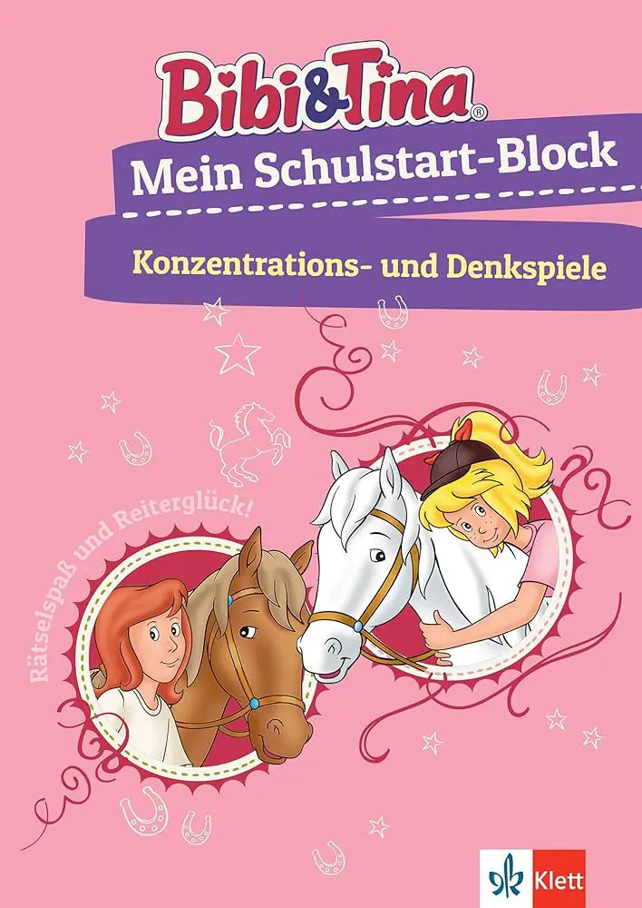 Bibi & Tina: Mein Schulstart-Block Konzentrations- und Denkspiele