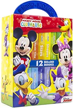 Disney Junior Mickey Mouse Clubhouse My First Library Board Book Block 12 Book Set