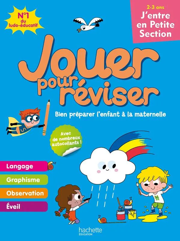 
Jouer pour réviser - J'entre en Petite Section 2-3ans - Cahier de vacances