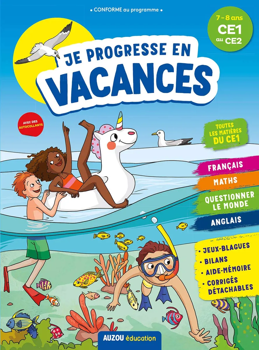 Je progresse en vacances du CE1 au CE2