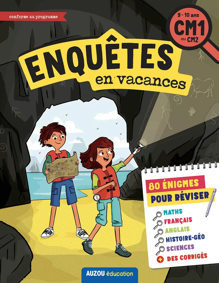 Enquêtes en vacances du CM1 au CM2