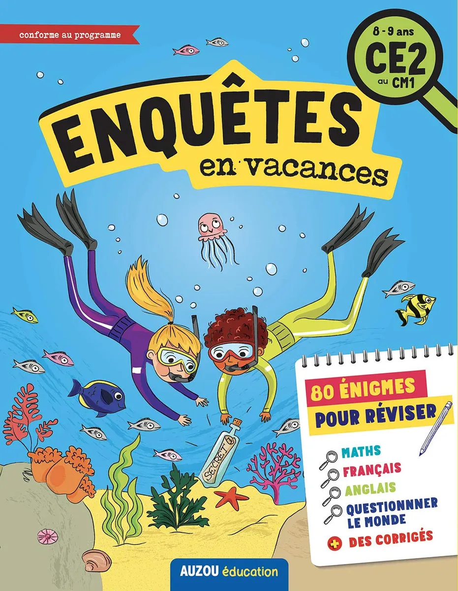 Enquêtes en vacances du CE2 au CM1