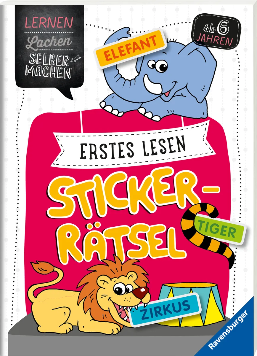 Erstes Lesen Sticker-Rätsel