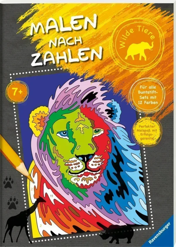 Malen nach Zahlen: Wilde Tiere