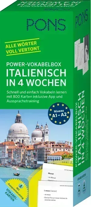 PONS Power-Vokabelbox Italienisch in 4 Wochen