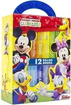Disney Junior Mickey Mouse Clubhouse My First Library Board Book Block 12 Book Set