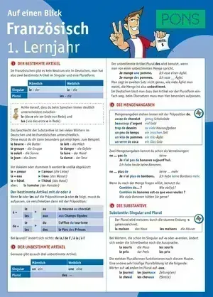 PONS Franz. 1. Lj. auf einen Blick