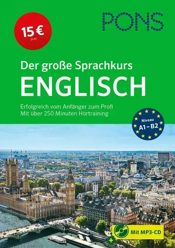 """PONS Der große Sprachkurs Englisch, m.MP3-CD."""