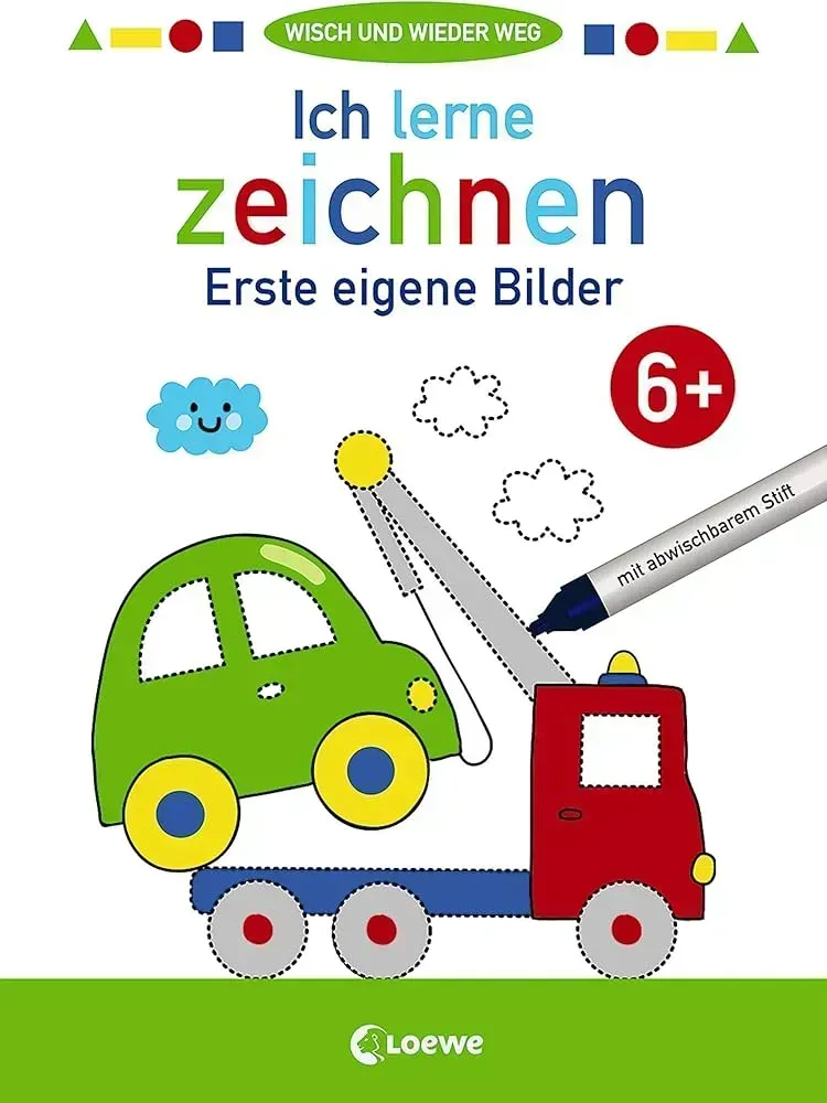 Wisch und wieder weg - Ich lerne zeichnen 6+