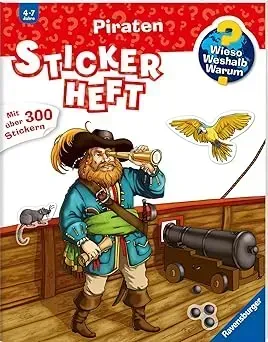 Piraten : mit über 300 Stickern.