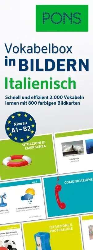 PONS Vokabelbox in Bildern Italienisch (A1-B2)