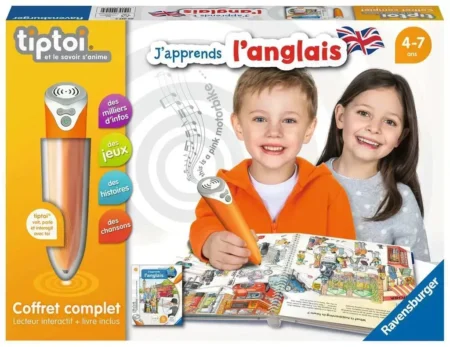 Coffret complet lecteur interactif + Livre- J'apprends l'anglais