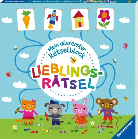 Ravensburger Mein allererster Rätselblock - Lieblingsrätsel - Rätselblock für Kinder from 3 Jahren