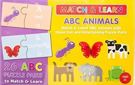MATCH & LEARN BOX ABC ANIMALS