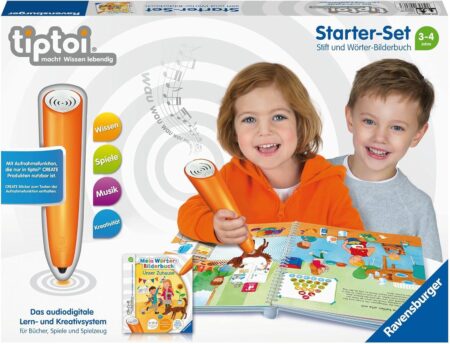 """Ravensburger tiptoi Starter-Set: Stift und Wörter-Bilderbuch, Lernbuch"""