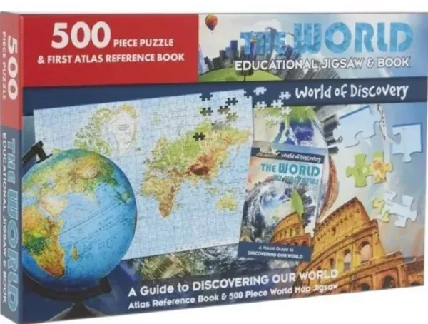 WOD 500 PC JIGSAW/BOOK THE WORLD