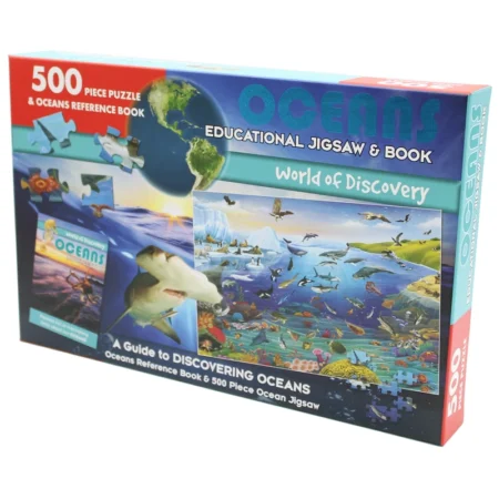 WOD LGE JIGSAW/BOOK SET OCEANS