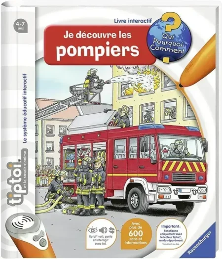 Livre interactif- Je découvre les pompiers