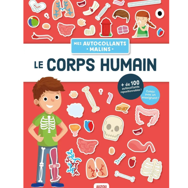 MES AUTOCOLLANTS MALINS EDUCATIFS - LE CORPS HUMAIN