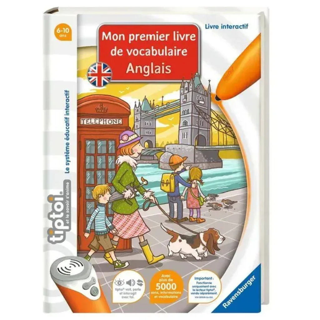 Livre interactif- Mon premier livre de vocabulaire anglais