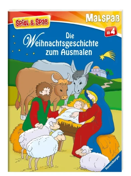 Die Weihnachtsgeschichte zum Ausmalen: from 4