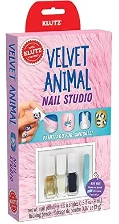Klutz Mini Kits: Velvet Animal Nail Studio