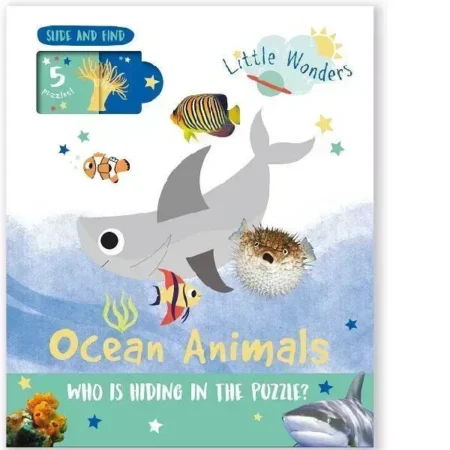 LITTLE WONDERS PUZZLE SLIDER BOOKS SEA ANIMALS