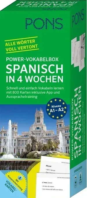 PONS Power-Vokabelbox Spanisch in 4 Wochen