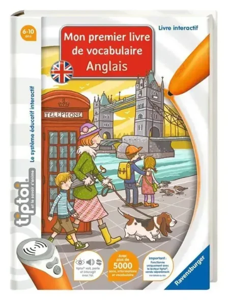 Livre interactif- Mon premier livre de vocabulaire anglais