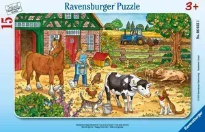 RaGlückliches Bauernhofleben Puzzle