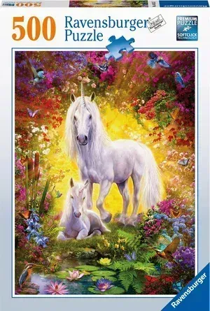 Einhorn mit Fohlen (Puzzle).