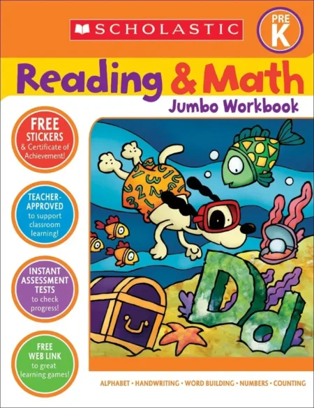 Reading and Math Jumbo Workbook Grade Pre–K