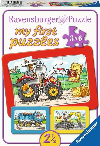 Bagger, Traktor und Muldenkipper puzzle