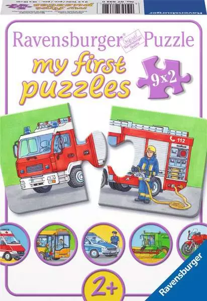 Ravensburger Mein erstes Puzzle 9x2 Teile Nutzfahrzeuge