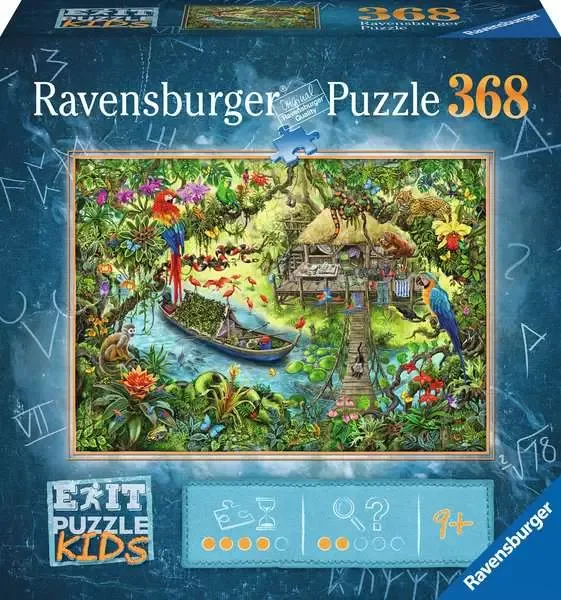 Kinderpuzzle mit 368 Teilen – Dschungelreise