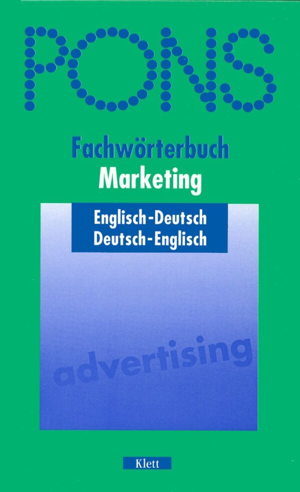 PONS Fachwörterbuch Marketing: Englisch-deutsch, deutsch-englisch