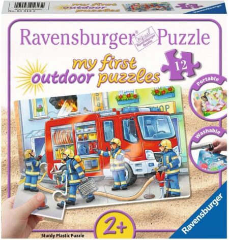 Mein erstes Outdoor-Kinderpuzzle: Feuerwehrleute