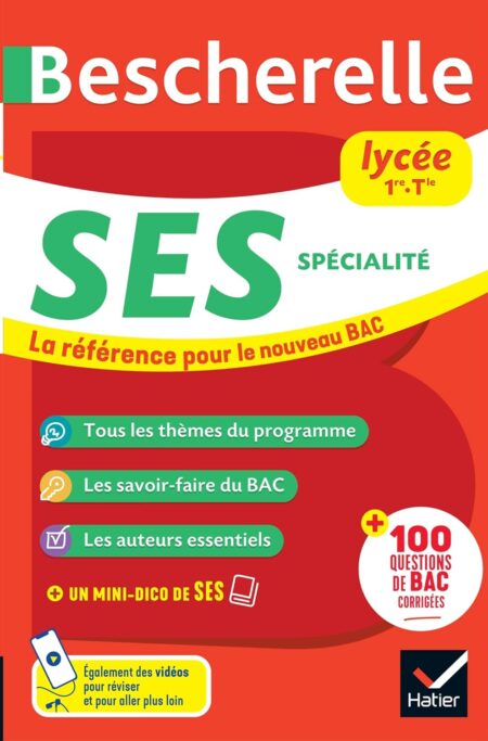 Bescherelle lycée - SES 1re, Tle Nouveau bac: tout le programme de spécialité en SES