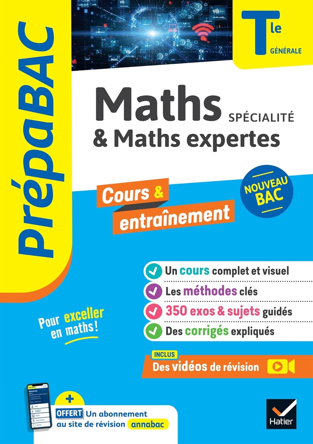 Prépabac - Maths (spécialité) & Maths expertes (option) Tle générale - Bac 2026: cours, méthodes & sujets corrigés (programme de Terminale)