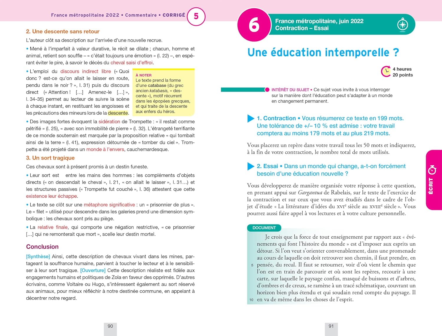 Annales du bac Annabac 2023 Français 1re technologique: sujets corrigés sur les oeuvres au programme 2022-2023 - Image 2