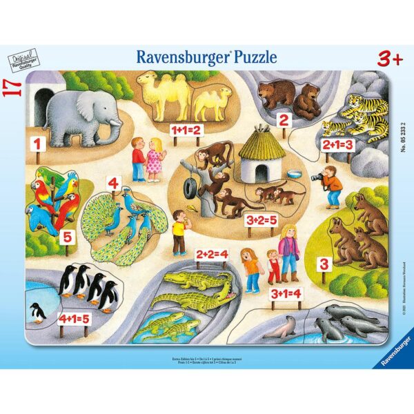 Ravensburger Rahmenpuzzle, 17-teilig, Lesestufe 5