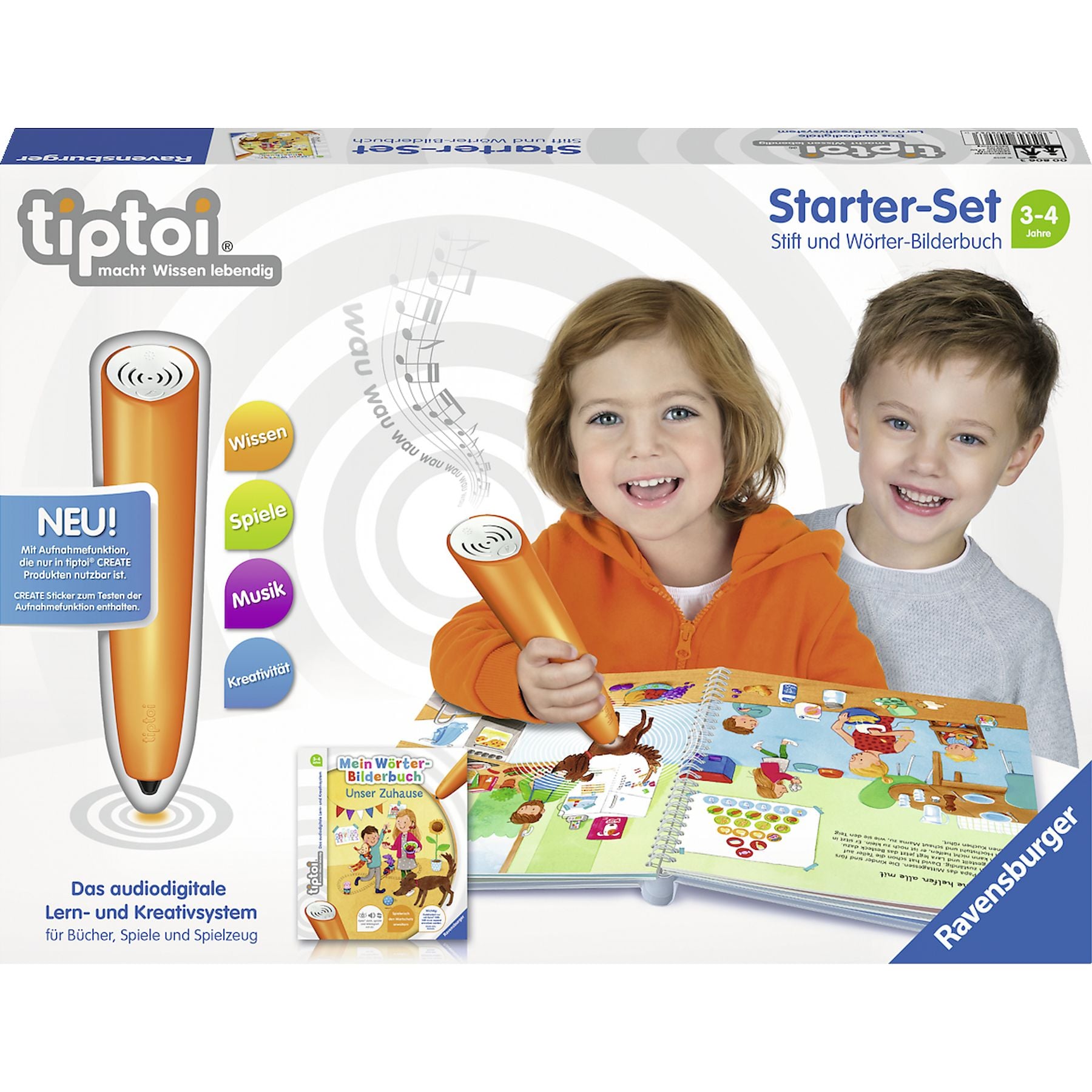 Starter-Set: Stift und Wörter-Bilderbuch tiptoi -Unser Zuhause