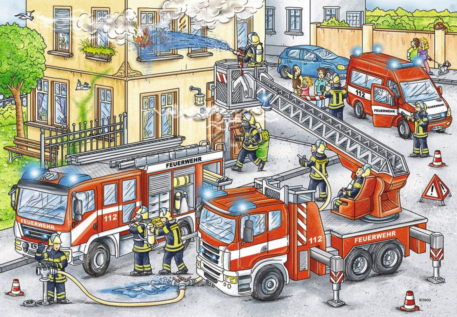 Kinderpuzzle 2x24 Teile - Bei der Feuerwehr - Image 3