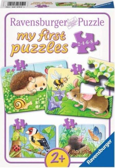 Puzzle – mein erstes Puzzle – Niedliche Gartentiere, 8 Teile