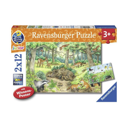 Ravensburger - Wieso? Weshalb? Warum? Tiere im Wald und auf der Wiese, 12 Teile Ravensburger