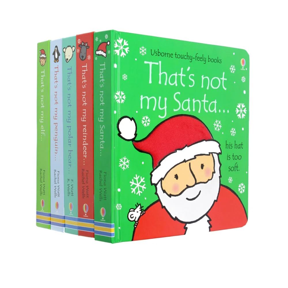 Usborne Thats Not My Christmas Collection 5 Books Set (Touchy-Feely Board Books) By Fiona Watt