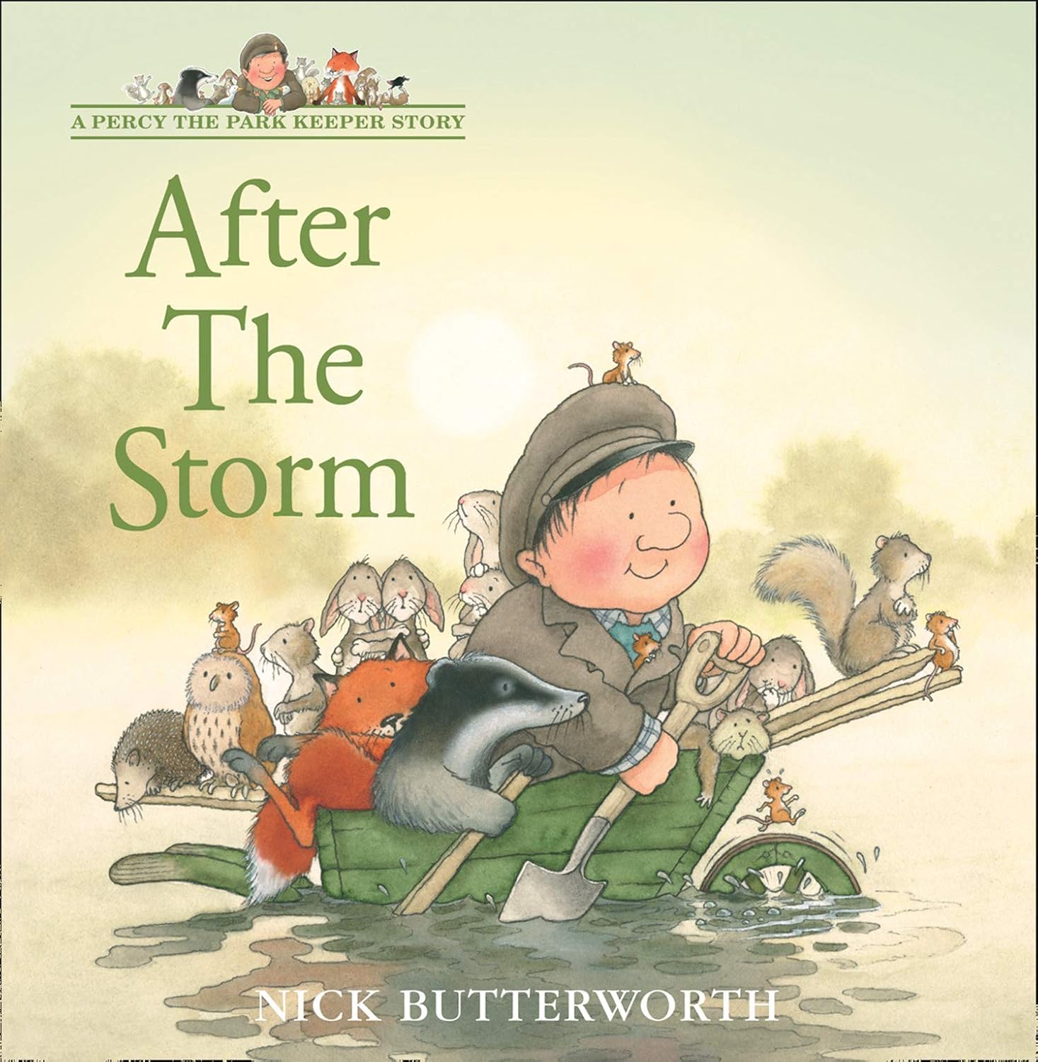 Percy the Park Keeper 6 Books Collection Set by Nick Butterworth (One Snowy Night, After The Storm, Rescue Party, Secret Path, Treasure Hunt & Percy's Bumpy Ride) - Image 2