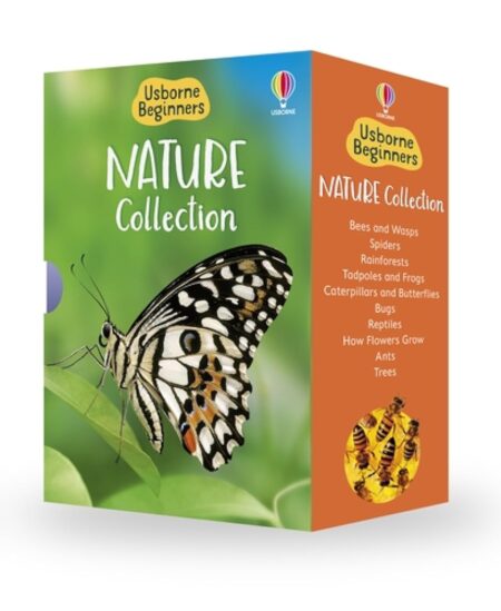Usborne Beginners Nature 10 Books Box Set Collection (Reptiles, Rainforests, Trees, How Flowers Grow, Spiders, Bugs, Ants &amp; MORE!)